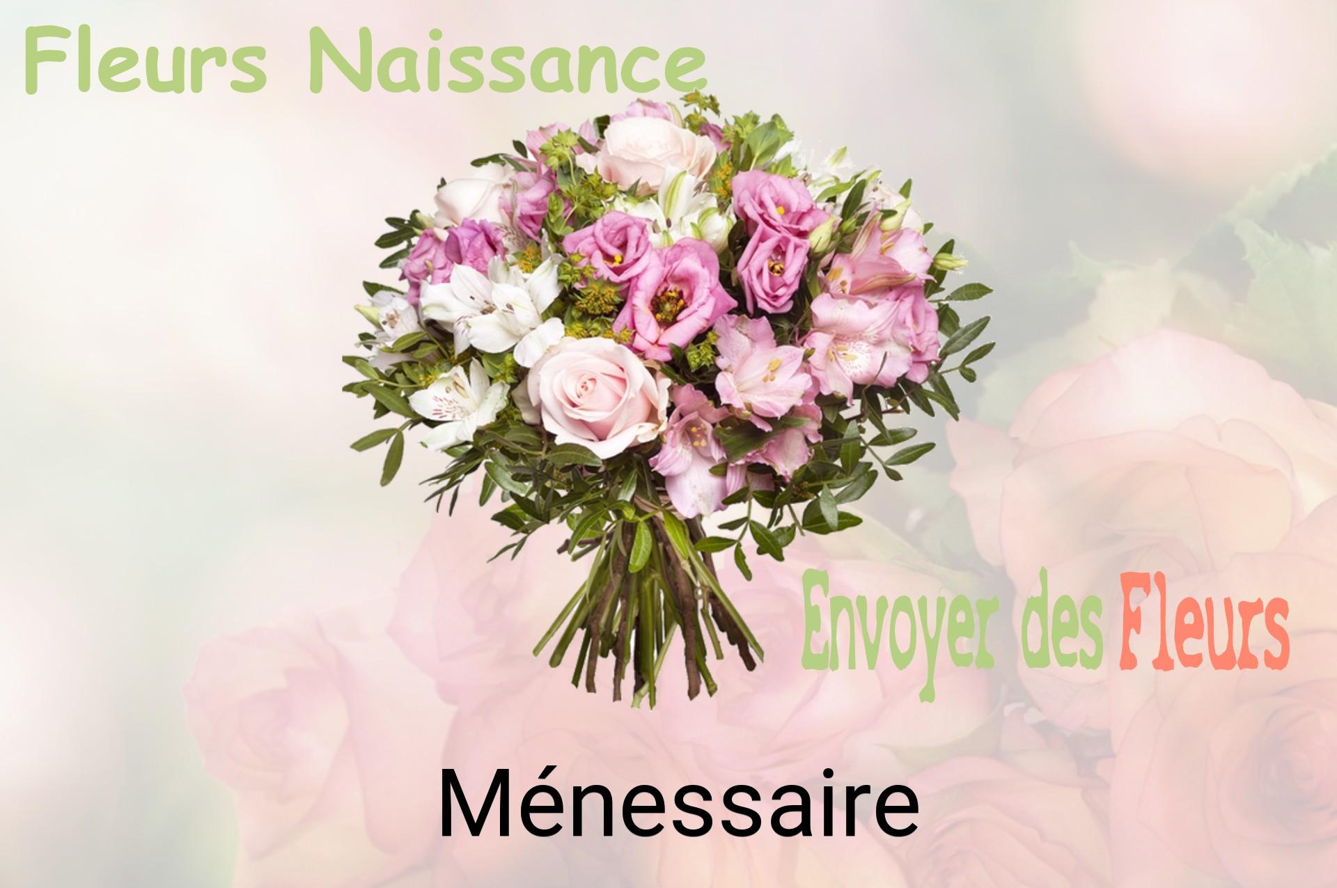 Bouquet de fleurs de naissance livré à Ménessaire
